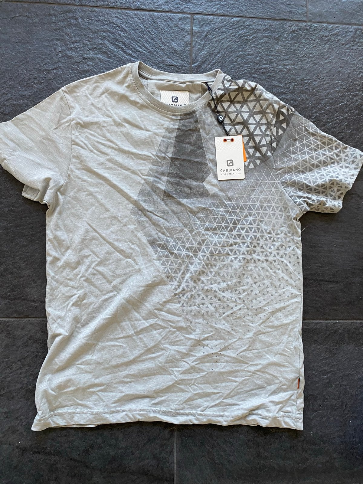 Gabbiano T-shirt met geometrisch patroon - Nieuw, Ophalen of Verzenden, Nieuw, Maat 48/50 (M), Grijs