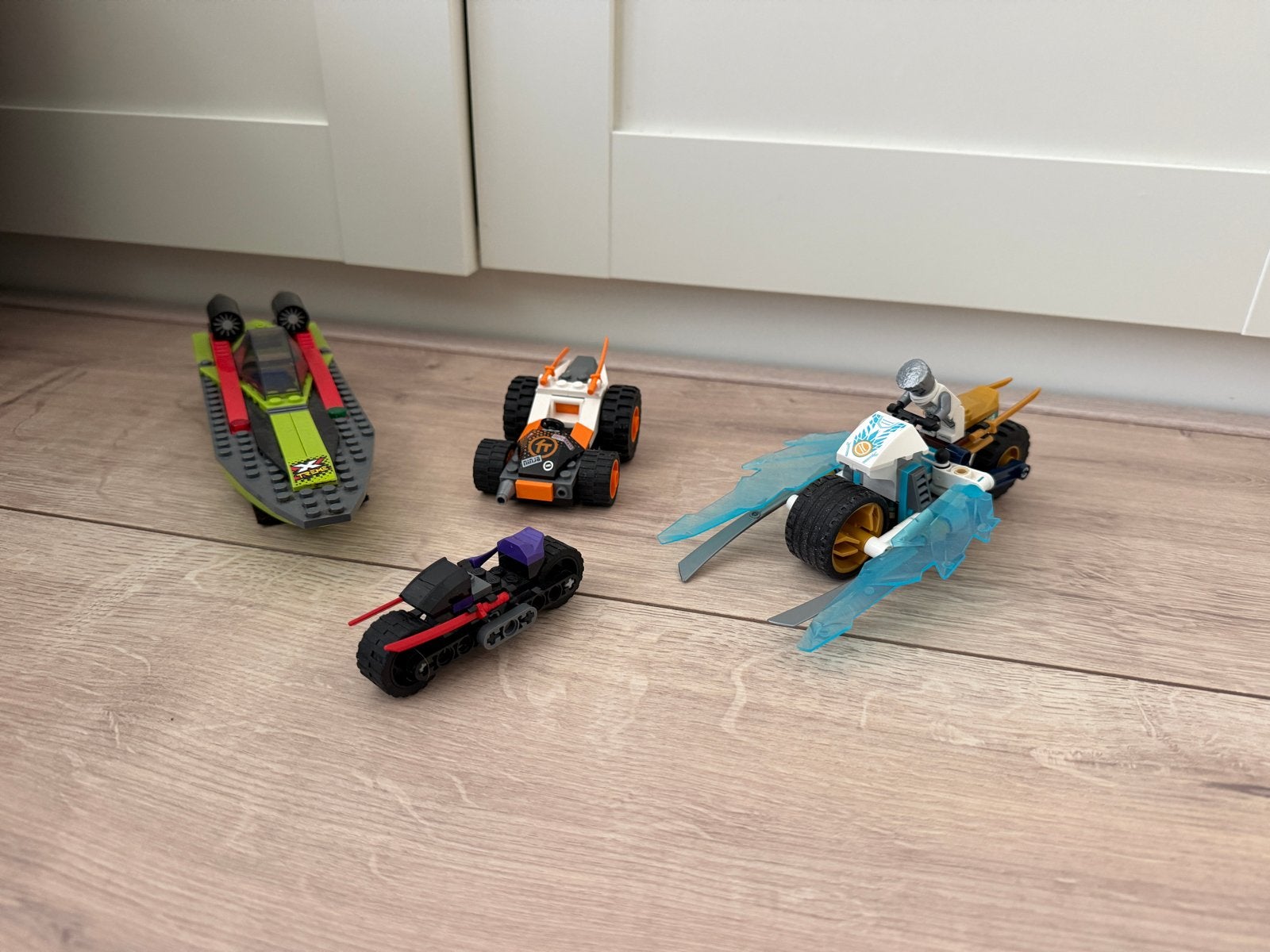 Diverse Lego sets: boot, auto's en motoren, Gebruikt, Overige thema's, Lego, Ophalen of Verzenden
