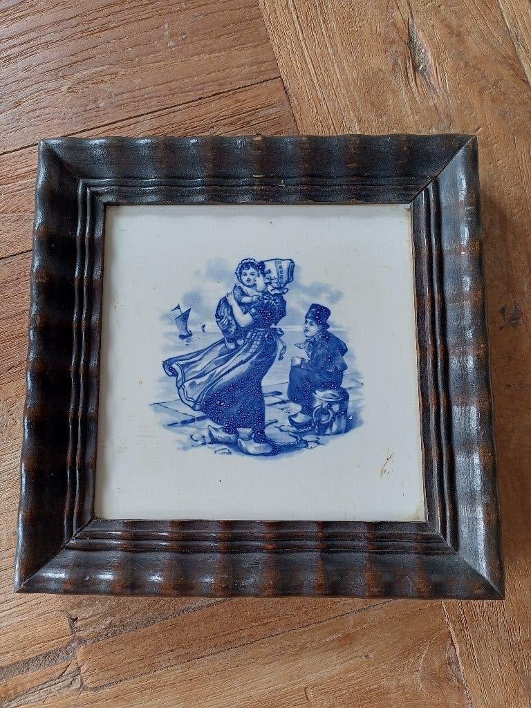 oud hollandse tegel blauw/wit, Ophalen of Verzenden