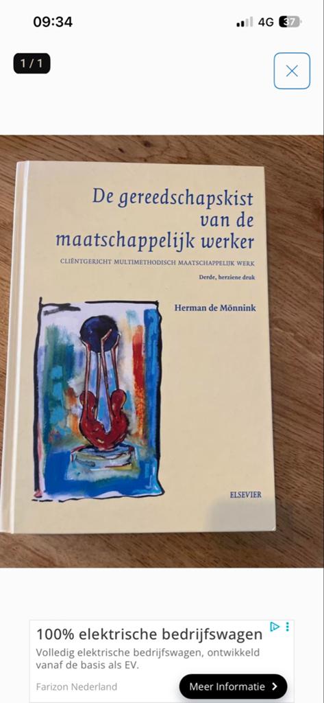 De gereedschapskist van de maatschappelijk werker, Boeken, Ophalen of Verzenden, Gamma, Gelezen, HBO