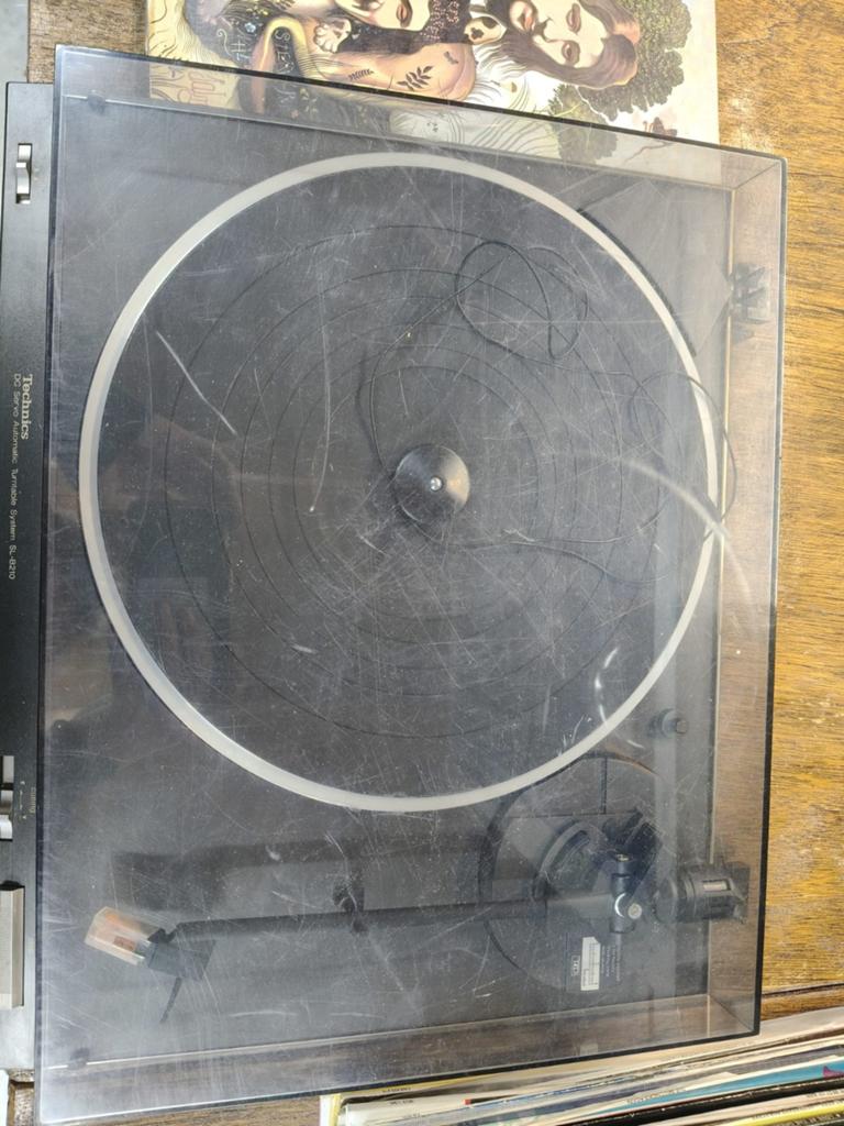 Technics SL-B210 Platenspeler met LP's, Gebruikt, Automatisch, Ophalen of Verzenden, Platenspeler