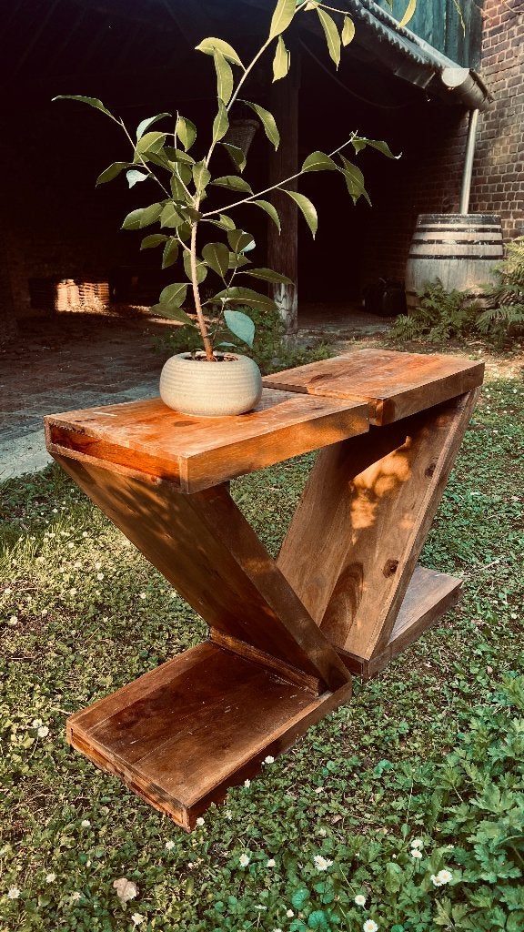 Leuke Plantentafel bijzettafel Z tafel - Mumbai Z - set-, 45 tot 60 cm, Minder dan 55 cm, Ophalen of Verzenden, Zo goed als nieuw