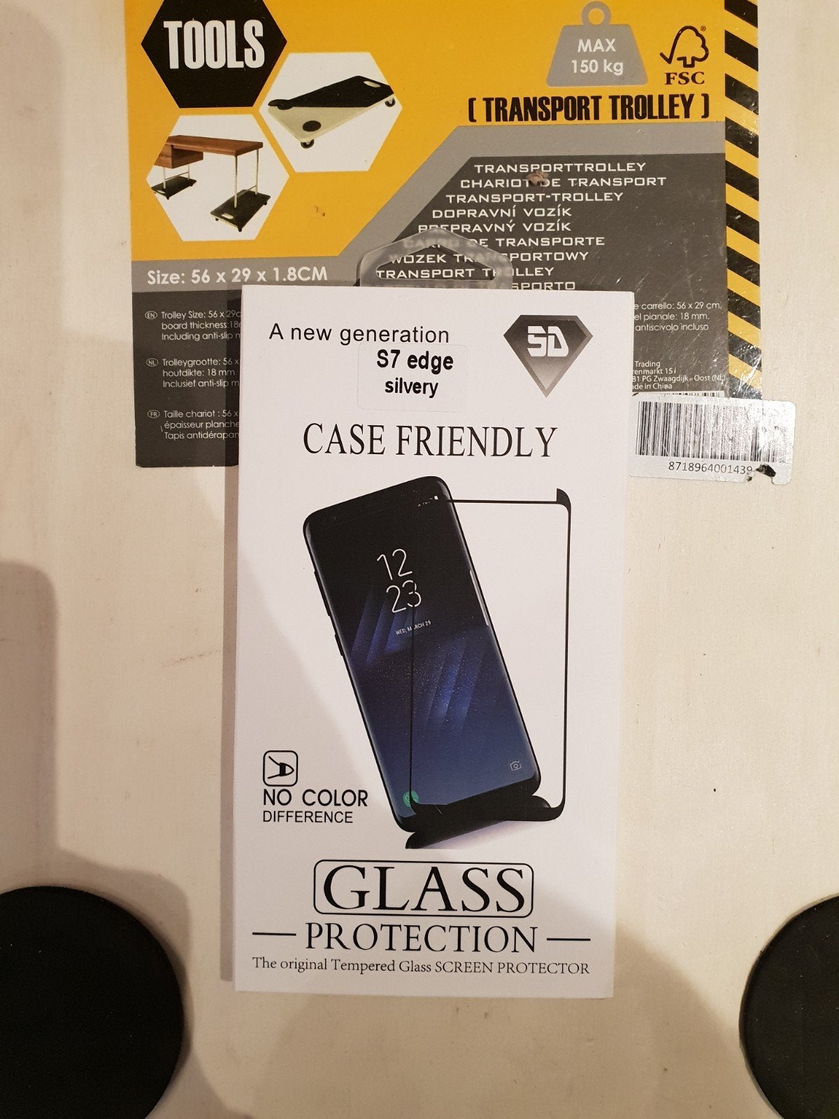 Screenprotector voor Samsung S7 Edge - Glas, Ophalen of Verzenden, Nieuw, Bescherming, Samsung