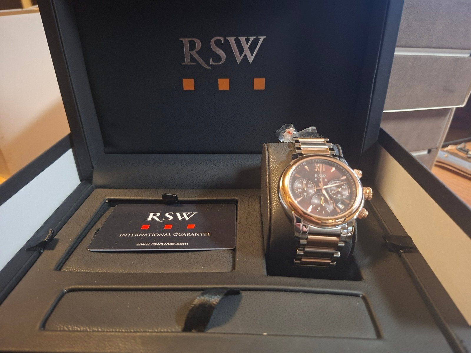 RSW Polshorloge - Nieuw in doos met garantie, Sieraden, Tassen en Uiterlijk, Overige merken, Staal, Staal, Polshorloge