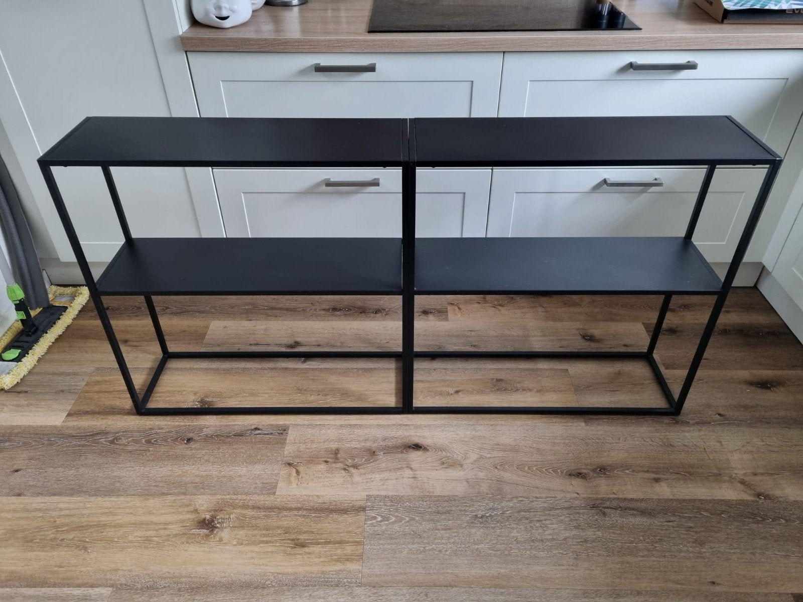ZGAN 2 Sidetables, zwart, 79,5 x 26 x 80, Huis en Inrichting, Tafels | Sidetables, Ophalen, 50 tot 100 cm, Zo goed als nieuw, 25 tot 50 cm