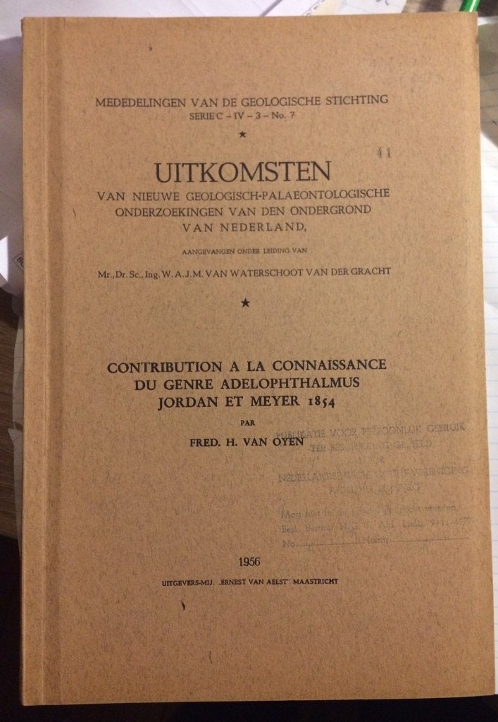 Geologisch-Paleontologische onderzoekingen Nederland, Gelezen, Meerdere schrijvers, Ophalen of Verzenden, Natuurwetenschap