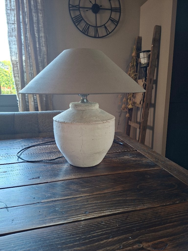 Kruiklamp / tafellamp, Huis en Inrichting, Lampen | Tafellampen, Ophalen, Gebruikt, Overige merken, E27 (groot)
