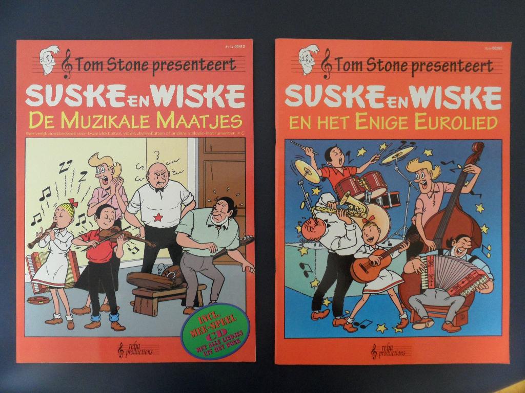 Tom Stone presenteert Suske en Wiske. Muzikale avonturen.2 X, Boeken, Meerdere stripboeken, Ophalen of Verzenden, Gelezen