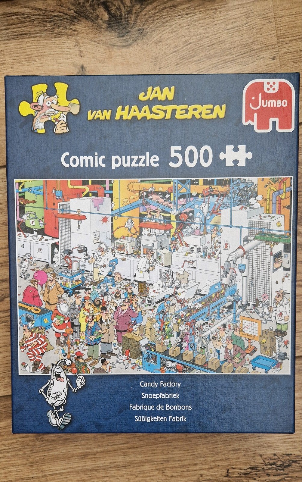 Jan van Haasteren Comic Puzzel Snoepfabriek 500+ stukjes, Ophalen of Verzenden, 500 t/m 1500 stukjes, Zo goed als nieuw, Legpuzzel