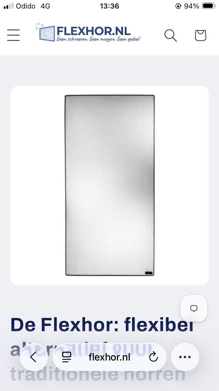 Hor voor kunstofkozijn 1108 breed x 1075mm lang, Ophalen of Verzenden, Nieuw, Overige typen, Minder dan 200 cm