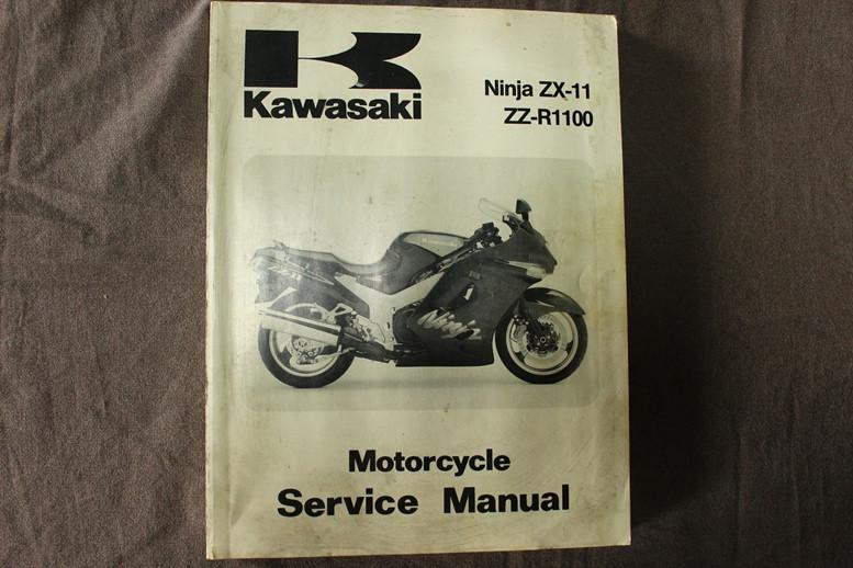 Kawasaki Ninja ZX11 ZZ R1100 1993 motorcycle service manual, Ophalen of Verzenden, Kawasaki