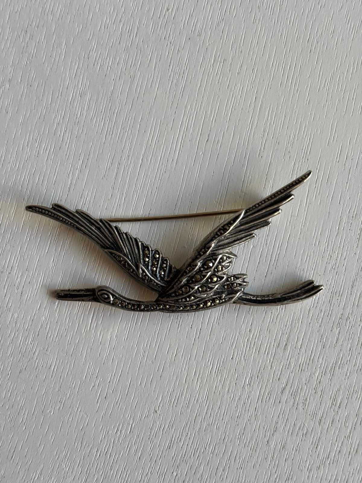 Zilveren broche vintage., Sieraden, Tassen en Uiterlijk, Broches, Ophalen of Verzenden, Zo goed als nieuw, Zilver, Zilver
