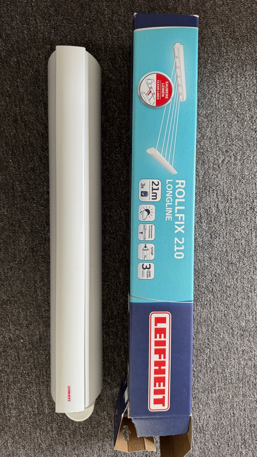 Leifheit Rollfix 210 Longline - Ongebruikte Waslijn, Ophalen of Verzenden, Nieuw, Overige typen