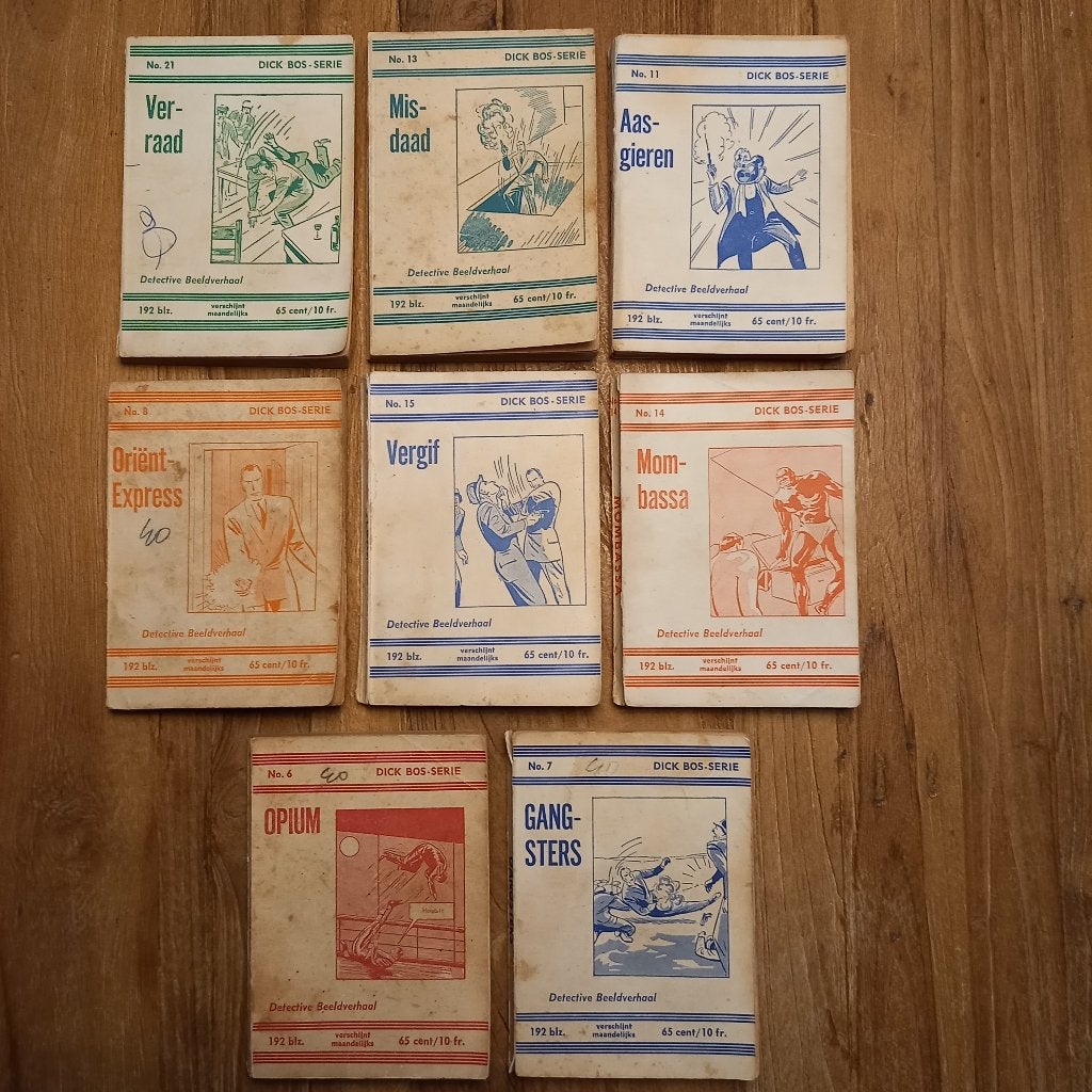 Dick Bos, Meerdere stripboeken, Ophalen of Verzenden, Gelezen