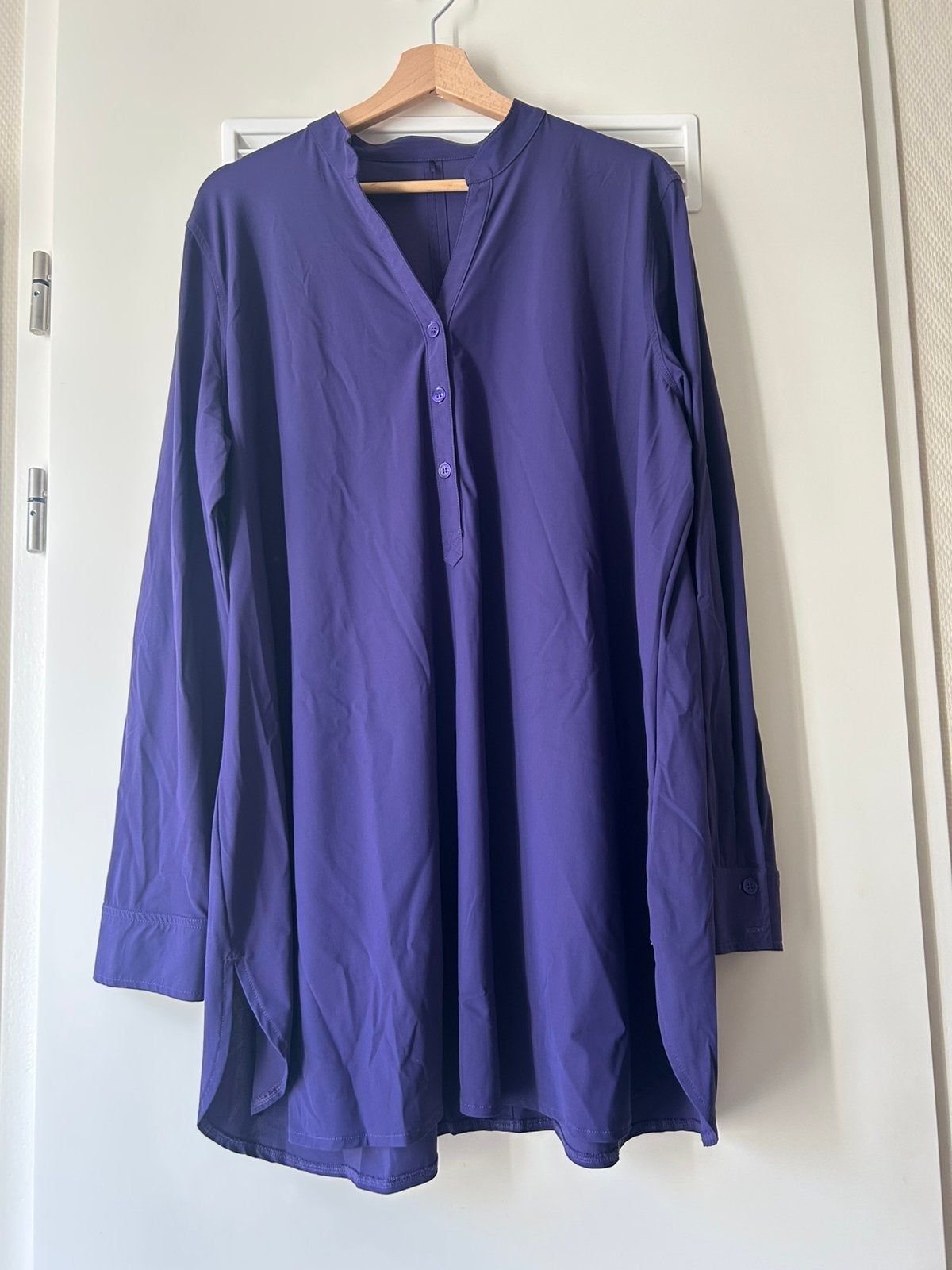 Paarse Plus Basics Travel Tuniek maat 46, Kleding | Dames, Grote Maten, Ophalen of Verzenden, Gedragen, Paars, Blouse of Tuniek