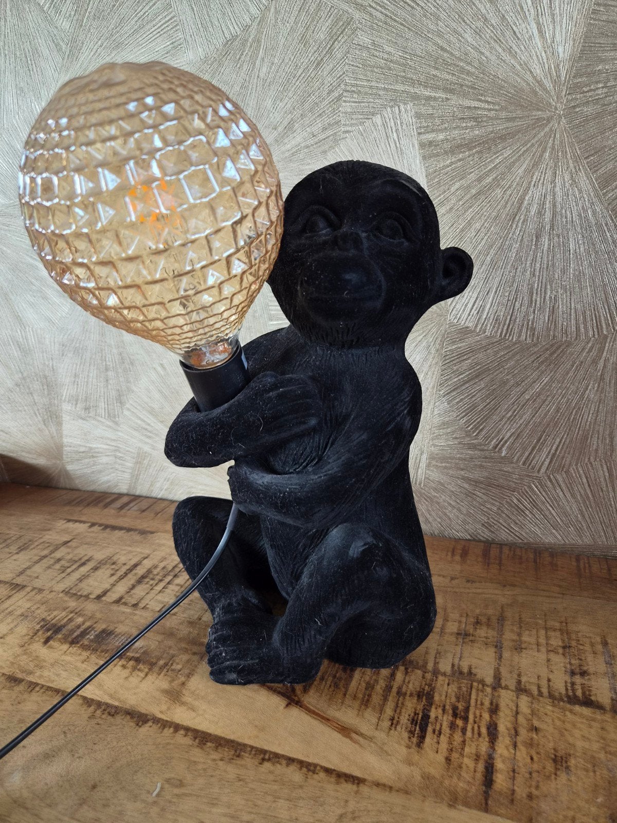 Aap lamp, Ophalen, Gebruikt, Zwart, E27 (groot)