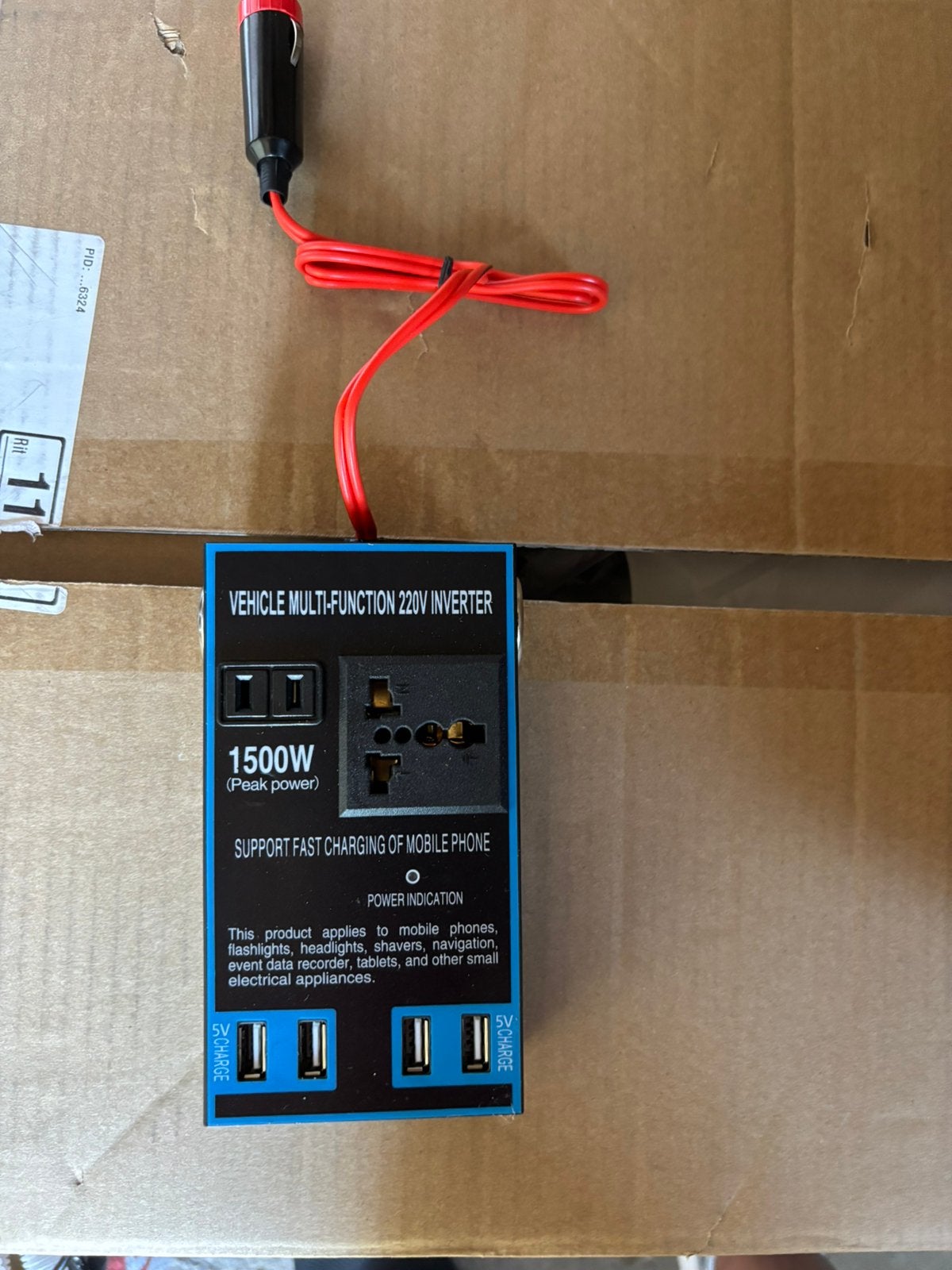 500 watt omvormer, Ophalen of Verzenden, Zo goed als nieuw