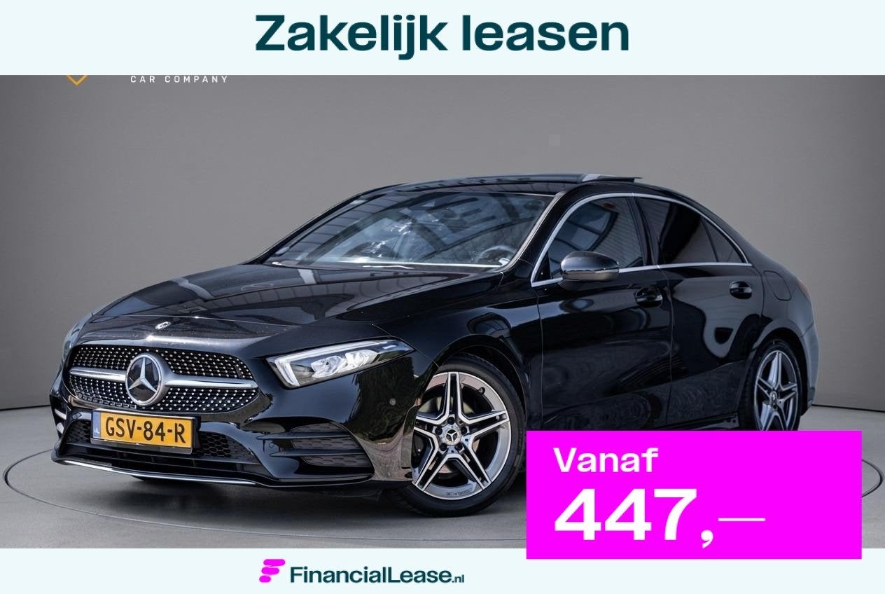 Mercedes-Benz A-klasse 200 AMG Launch Edition |Pano-dak|Sfee, Dealer onderhouden, Gebruikt, 4 cilinders, Leder en Stof