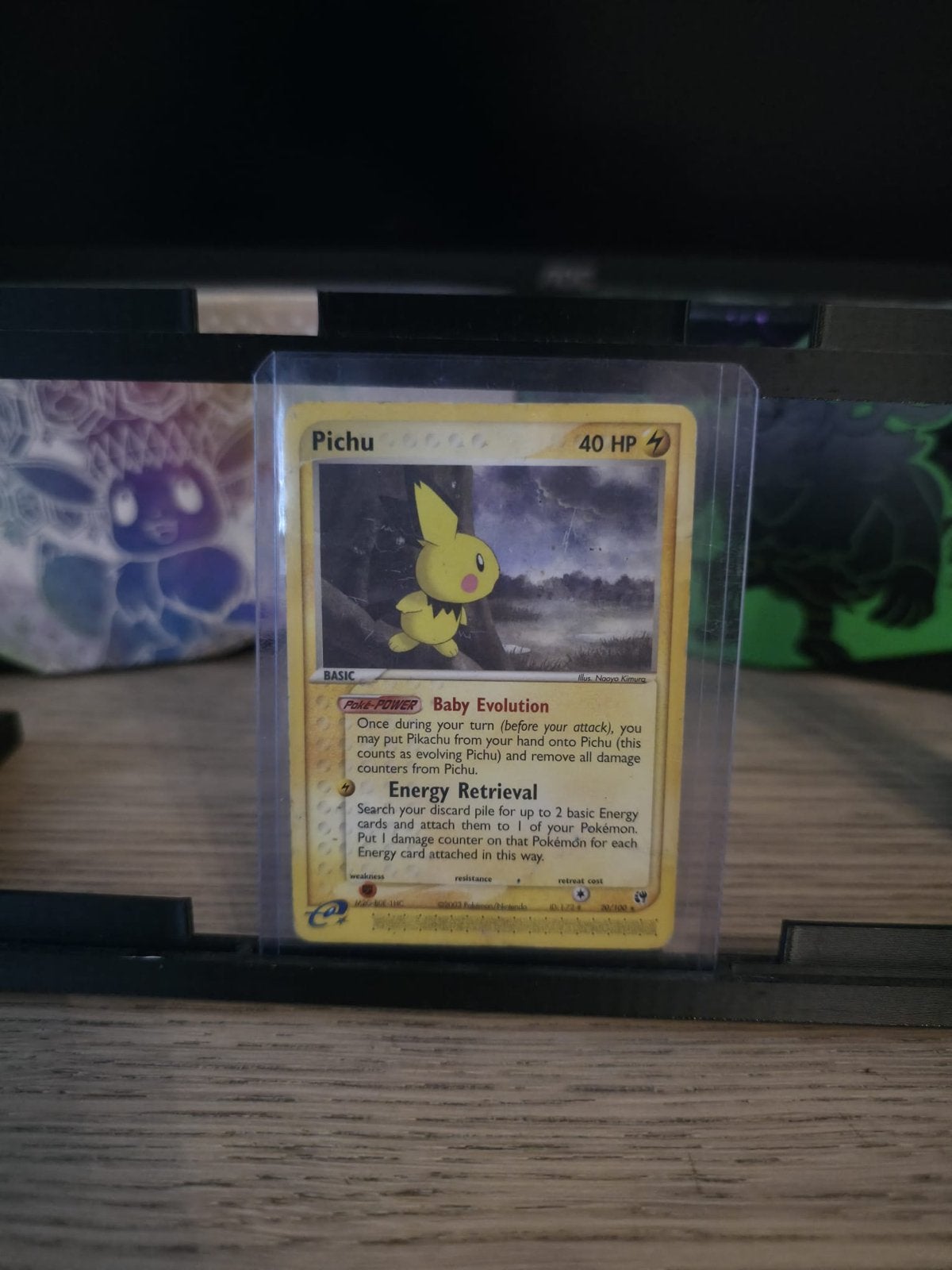 Pichu Pokémon Kaart - Basic 40 HP, Ophalen of Verzenden, Gebruikt, Losse kaart
