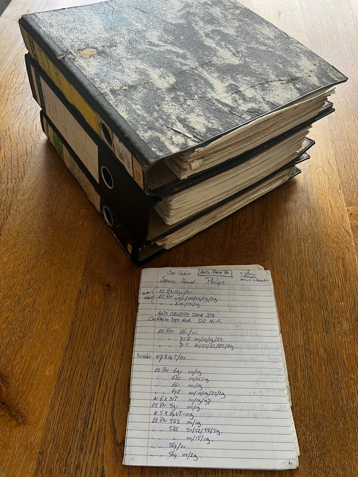 Oldtimer Philips Autoradio Service Manuals (Jaren '70 - '80), Auto diversen, Autoradio's, Ophalen of Verzenden