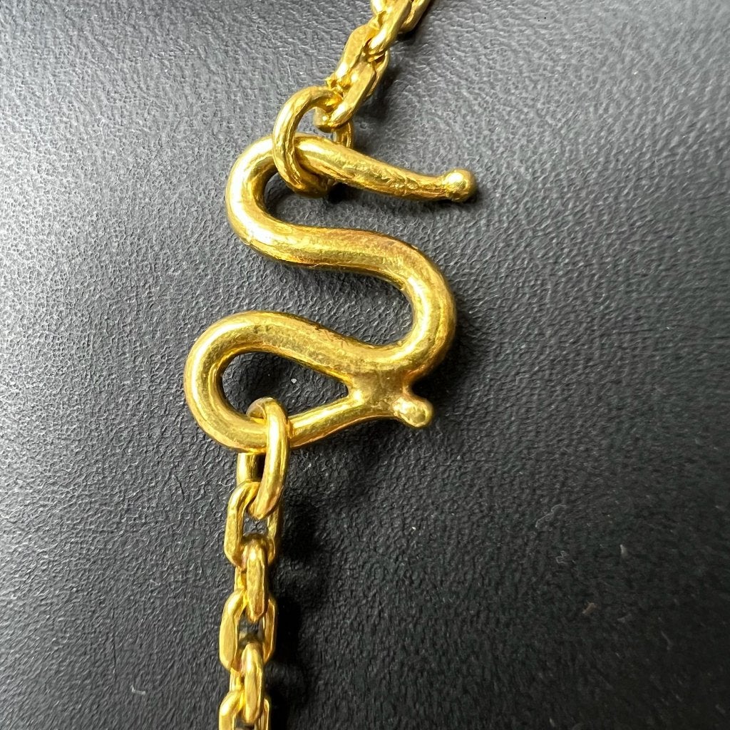 Gouden Ketting | 22k | 26,68g | ankerschakel |48,5cm| 416845, Ophalen of Verzenden, Gebruikt, Goud, Goud