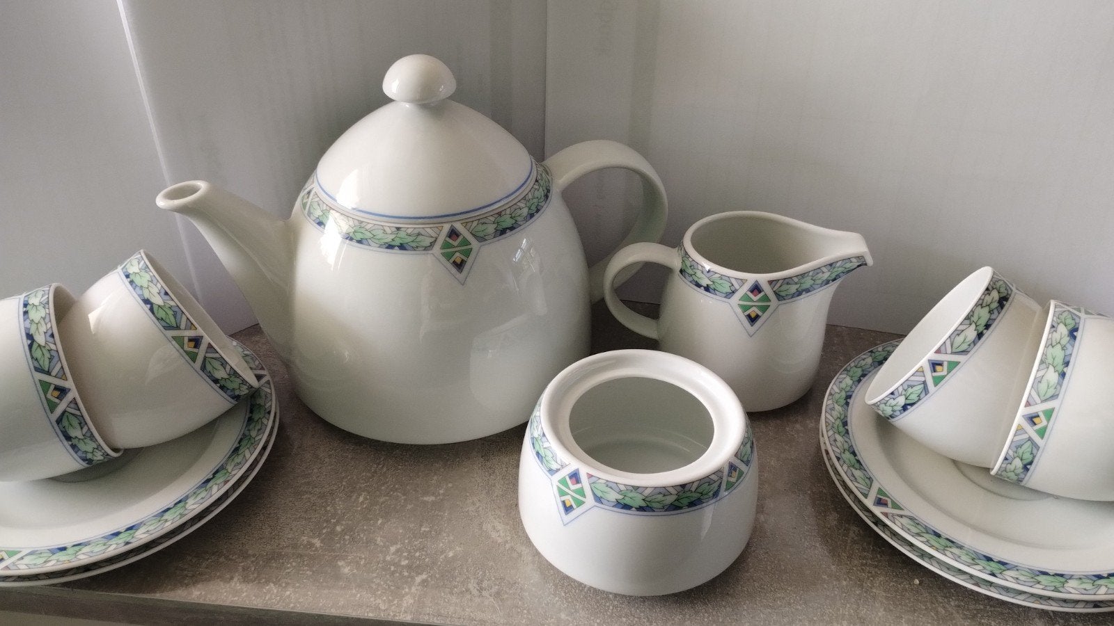 Mooi Arzberg porseleinen theeservies - nooit gebruikt, Huis en Inrichting, Keuken | Servies, Ophalen of Verzenden