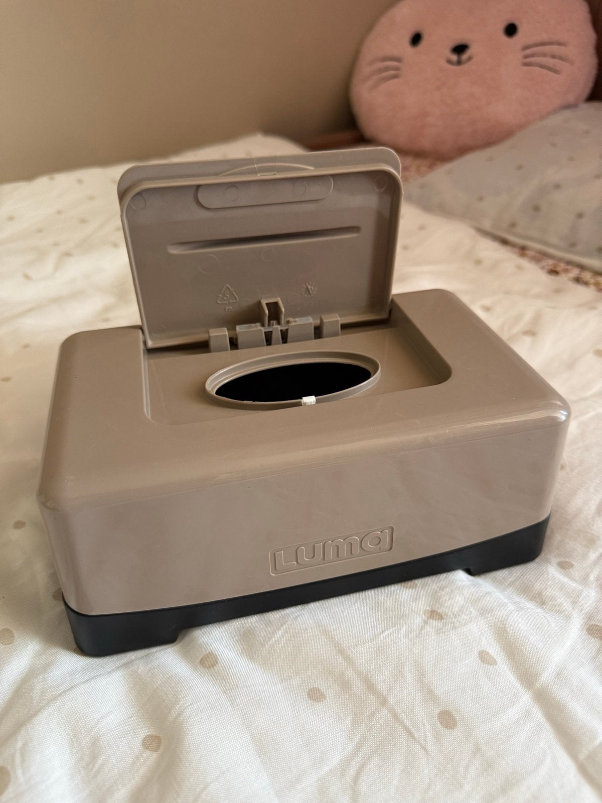 Luma Babydoekjes Dispenser - Taupe, Ophalen, Nieuw