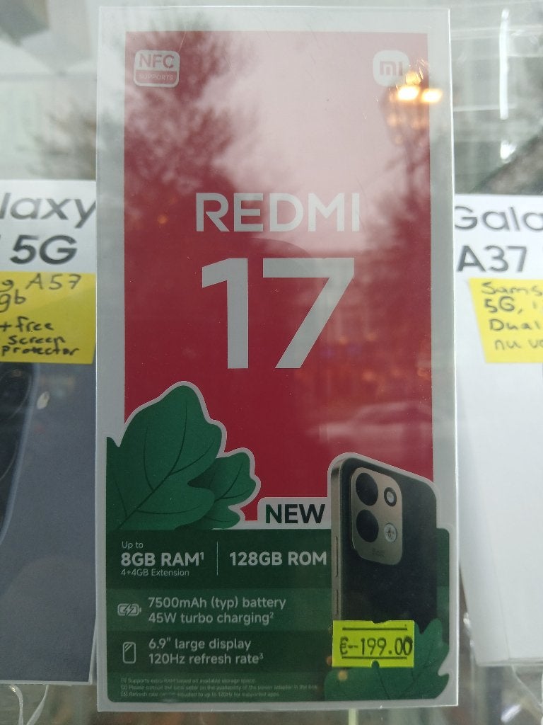 Xiaomi Redmi 17 – 128GB – 8GB RAM – 7500mAh, Overige modellen, Nieuw, Ophalen of Verzenden, Zonder simlock