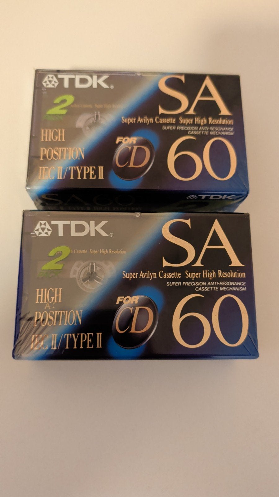 TDK SA-60  Chroom Cassettes 2x 2 Pack geseald., 2 t/m 25 bandjes, Overige genres, Ophalen of Verzenden, Nieuw in verpakking