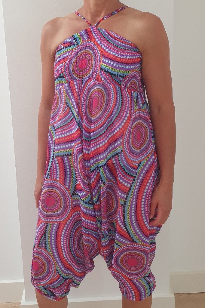 kleurige Harembroek, Kleding | Dames, Maat 38/40 (M), Overige kleuren, Verzenden, Zo goed als nieuw