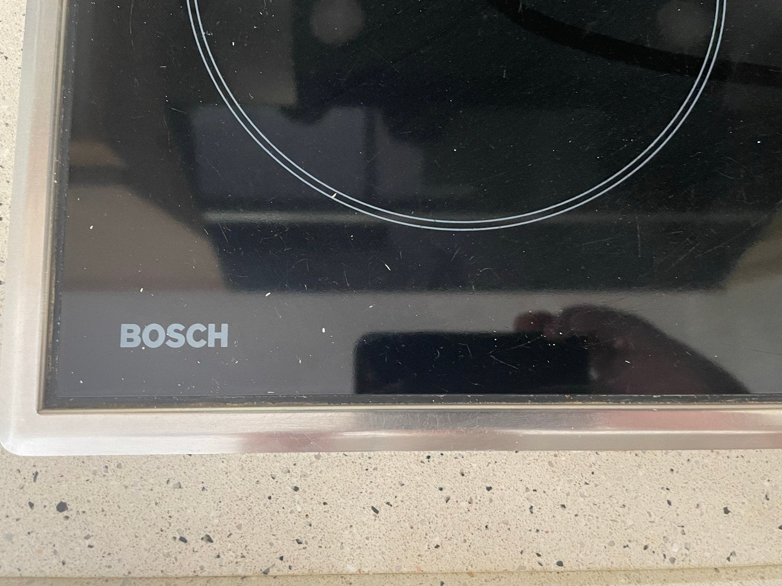 Bosch Inductie Kookplaat 58x51 cm - Zeer Nette Staat, Witgoed en Apparatuur, Kookplaten, Ophalen, Gebruikt, 4 kookzones, Inbouw
