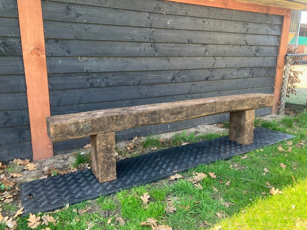 Bielzen bankje van AZOBE, Ophalen of Verzenden, Zo goed als nieuw, Hout