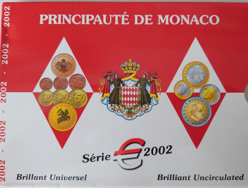 Monaco bu set 2002, Postzegels en Munten, Munten | Europa | Euromunten, Ophalen of Verzenden, Monaco, Overige waardes
