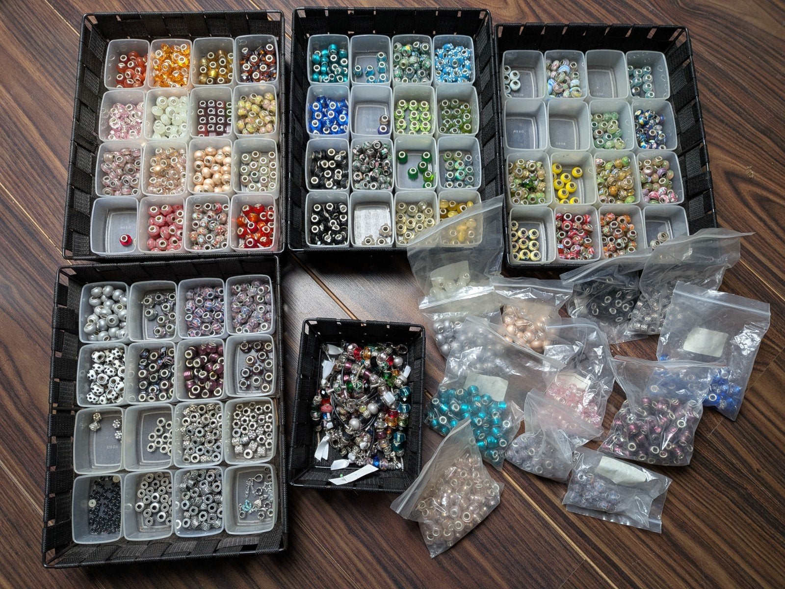 Grote set imitatie Pandora kralen, Ophalen of Verzenden, Nieuw, Kraal