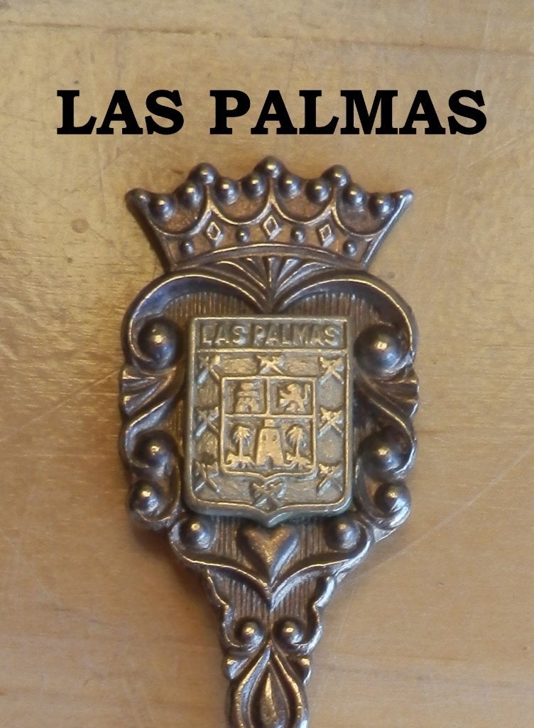 Tl351 theelepeltje las palmas . --, Ophalen of Verzenden, Zo goed als nieuw, Overige materialen