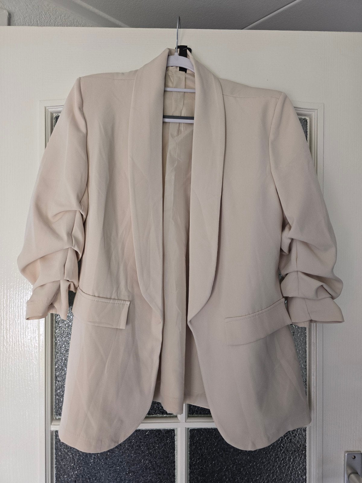 blazer beige L 38 40 42 nieuw, Ophalen of Verzenden, Nieuw, Maat 38/40 (M), Beige