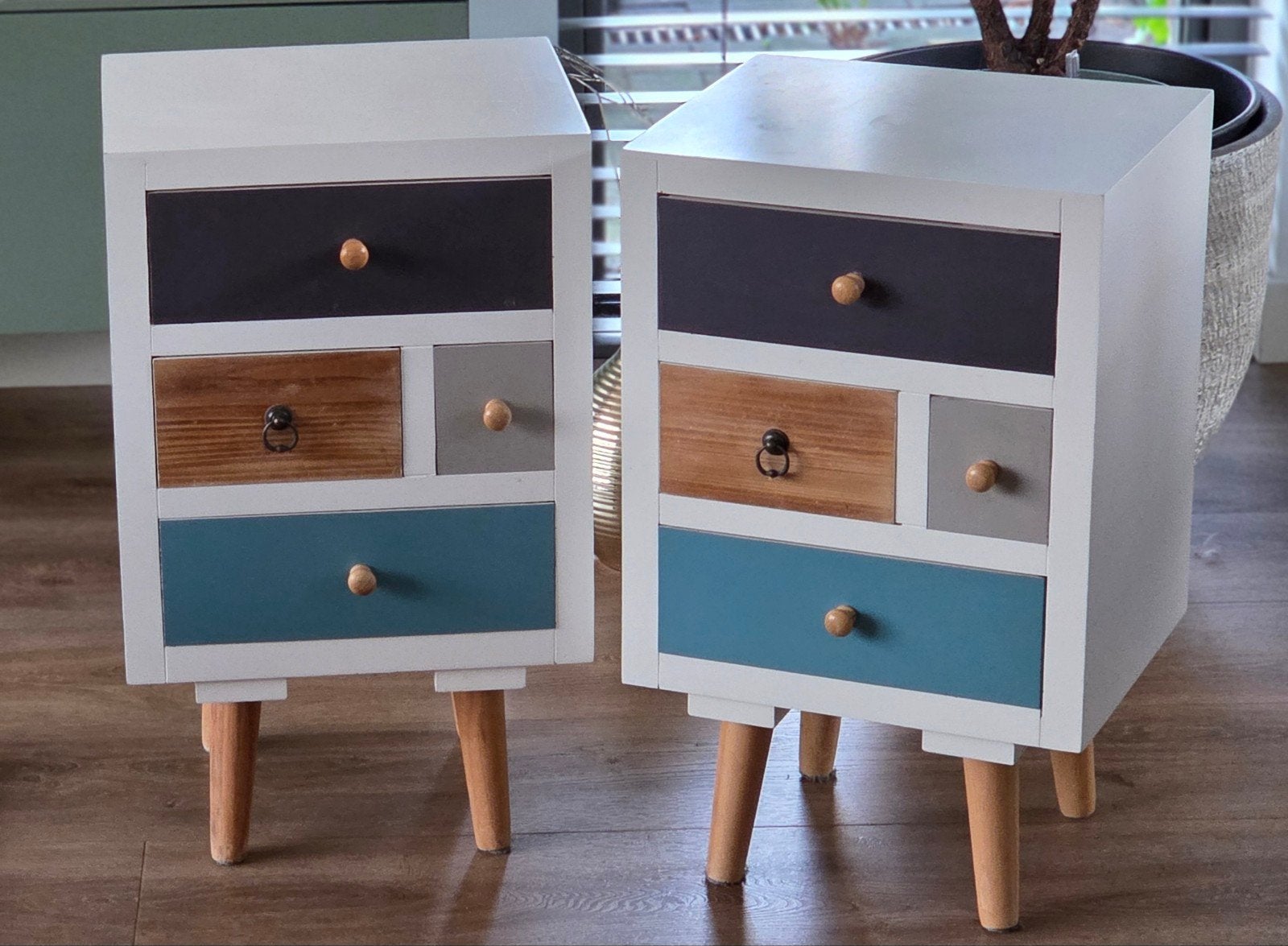 Nachtkastjes Thijs - Set van 2, Ophalen, Minder dan 45 cm, 55 tot 70 cm, Zo goed als nieuw