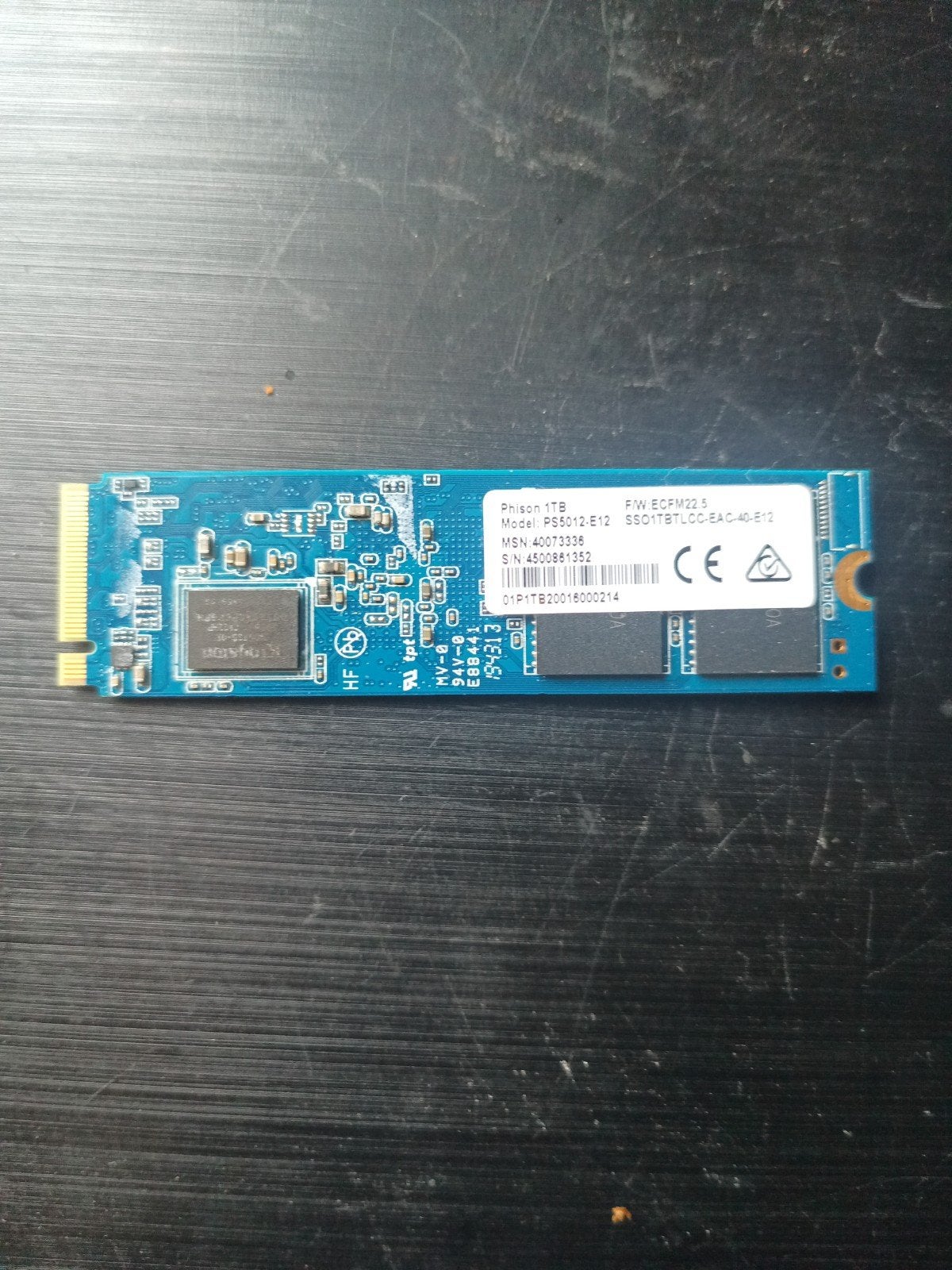 Phison M.2 NVMe SSD 1TB - Snelle opslag voor je PC/Laptop, Computers en Software, Harde schijven, Ophalen, Intern, Gebruikt, SSD