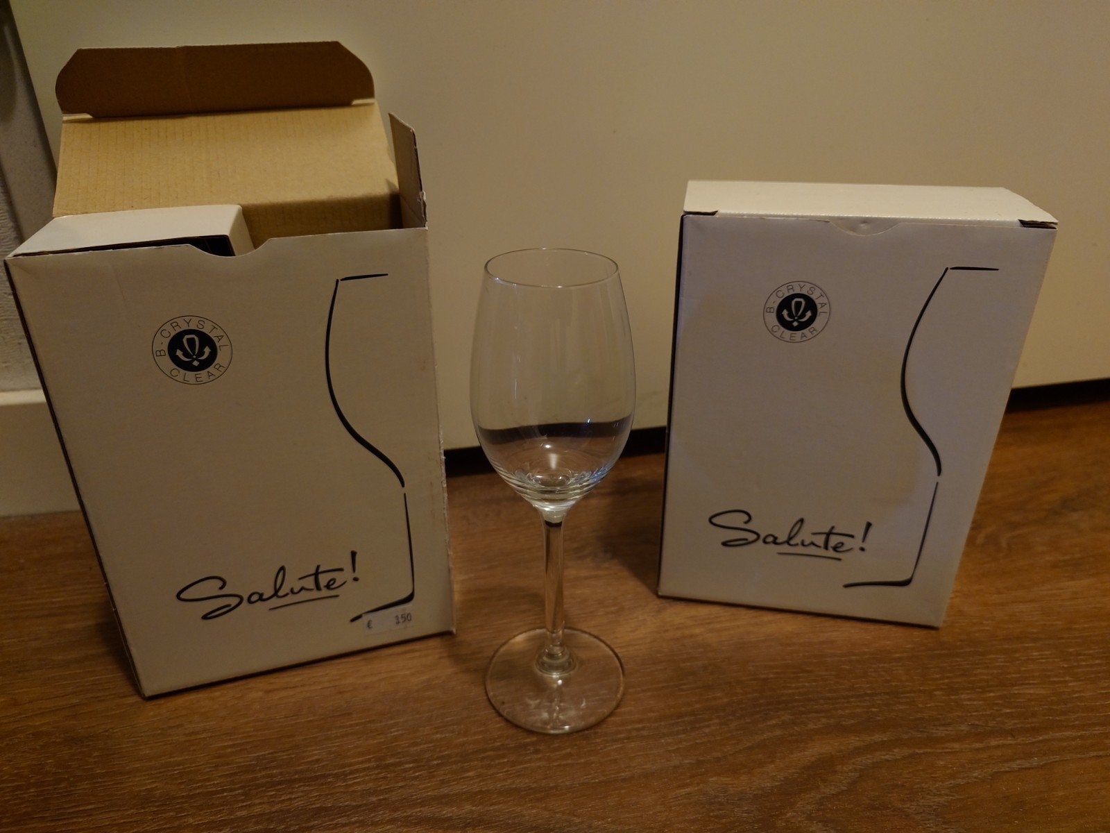 Port/likeur glazen - 4x 140 ml - Salute! NIEUW, Ophalen, Glas of Glazen, Nieuw, Glas