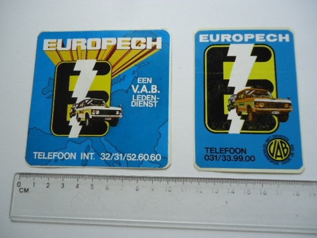 sticker oud VAB Belgie RANGE ROVER Landrover land rover auto, Verzenden, Zo goed als nieuw, Bedrijf of Vereniging