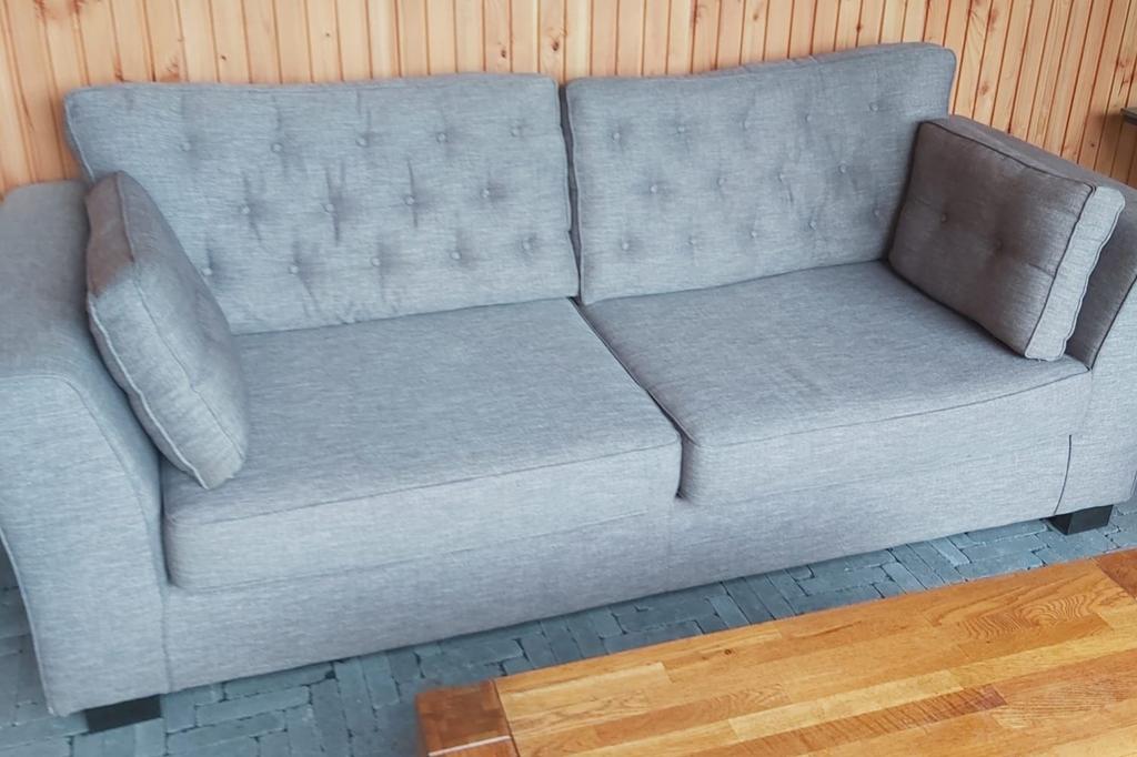 Gratis Bankstel, Huis en Inrichting, Banken | Bankstellen, Ophalen, Gebruikt, 75 tot 100 cm