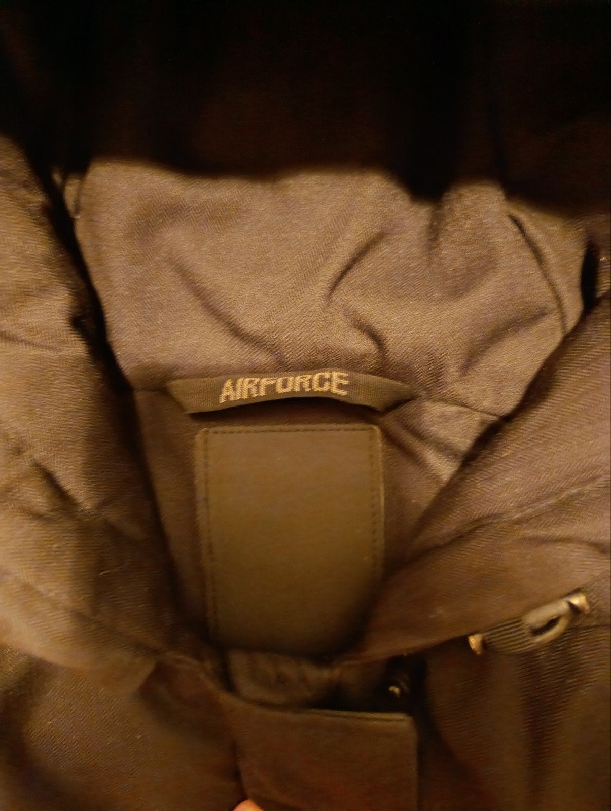 Airforce Zwarte Dames Parka Winterjas Maat M, Maat 38/40 (M), Airforce, Zwart, Ophalen of Verzenden