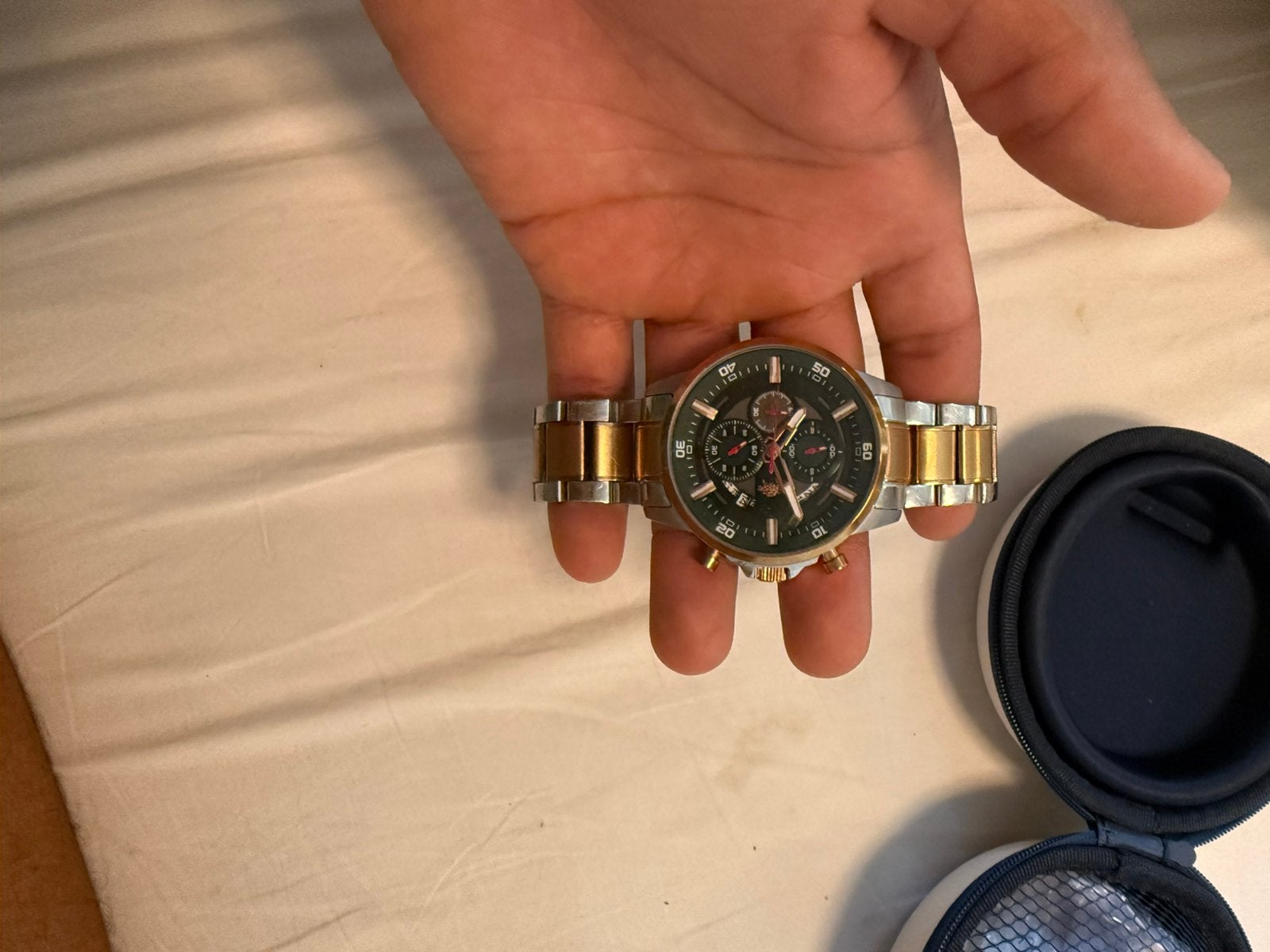 Ralph lauren horloge, Overige merken, Staal, Gebruikt, Polshorloge