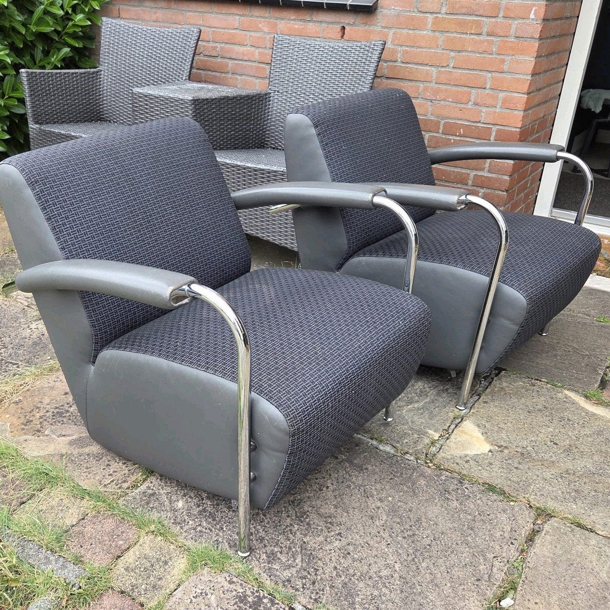 2x Leolux Scylla, Huis en Inrichting, Fauteuils, Ophalen, Gebruikt, 75 tot 100 cm, 50 tot 75 cm