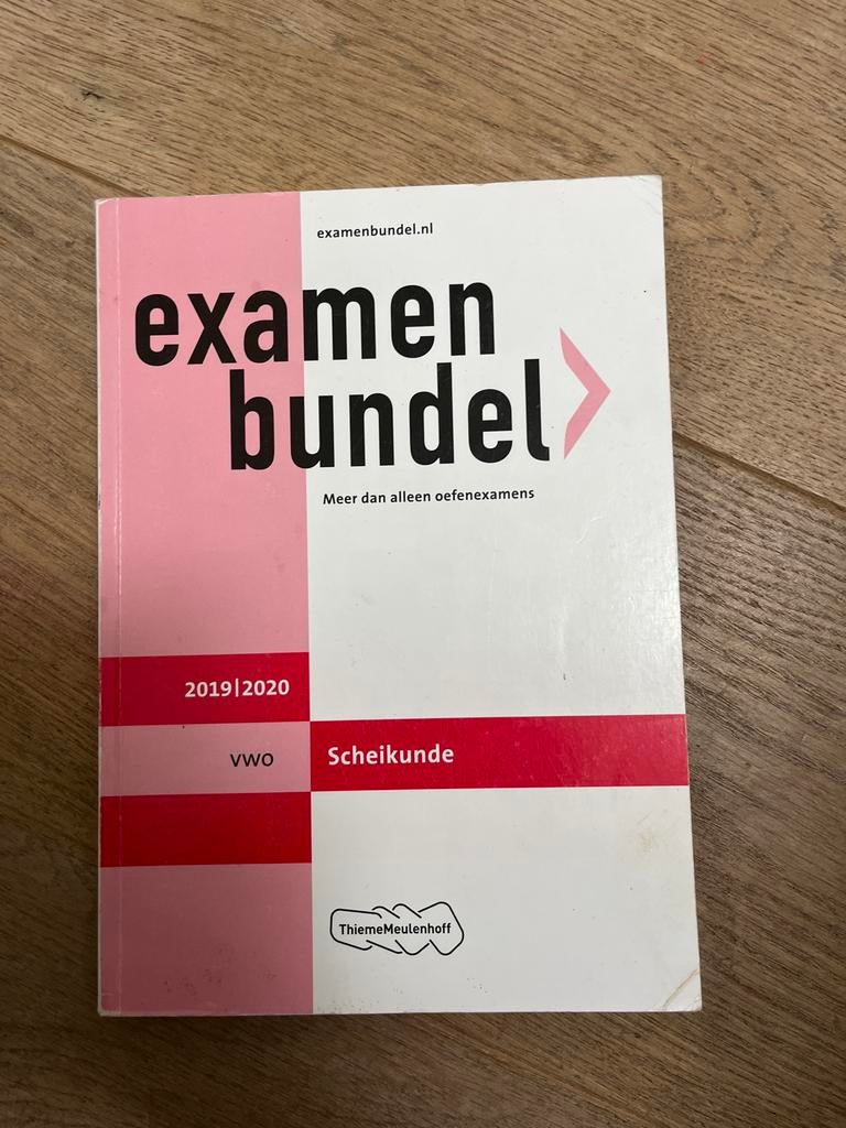 Examenbundel Scheikunde VWO 2019/2020, Ophalen of Verzenden, Beta, Zo goed als nieuw