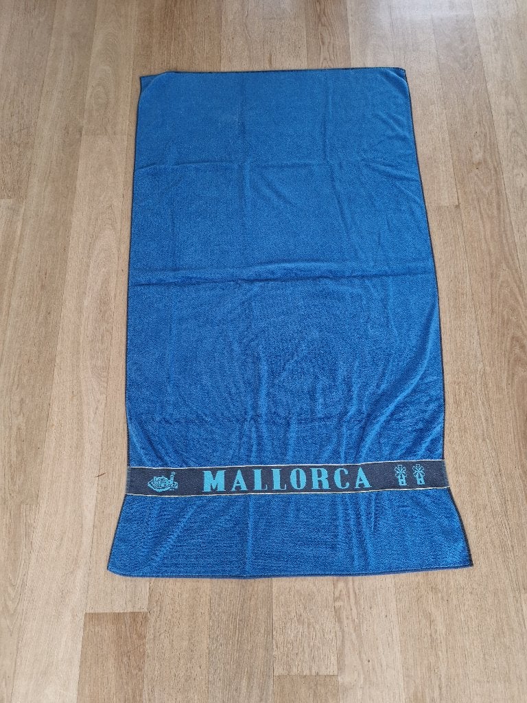 Strandlaken Mallorca kleur blauw, Ophalen of Verzenden, Zo goed als nieuw, Blauw, Badlaken