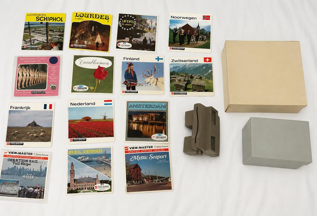 Viewmaster met 14 setjes o.a Schiphol, Verzamelen, Ophalen of Verzenden, Gebruikt