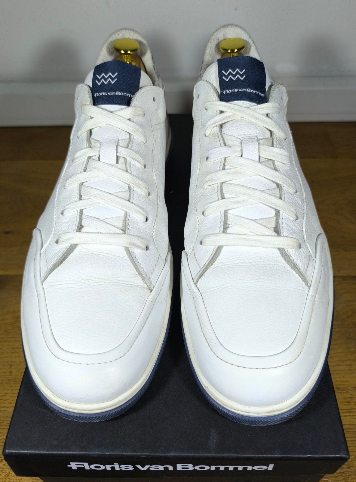 Floris van Bommel herenschoenen maat 9,5 / 44, Ophalen, Wit, Floris van Bommel, Sneakers of Gympen