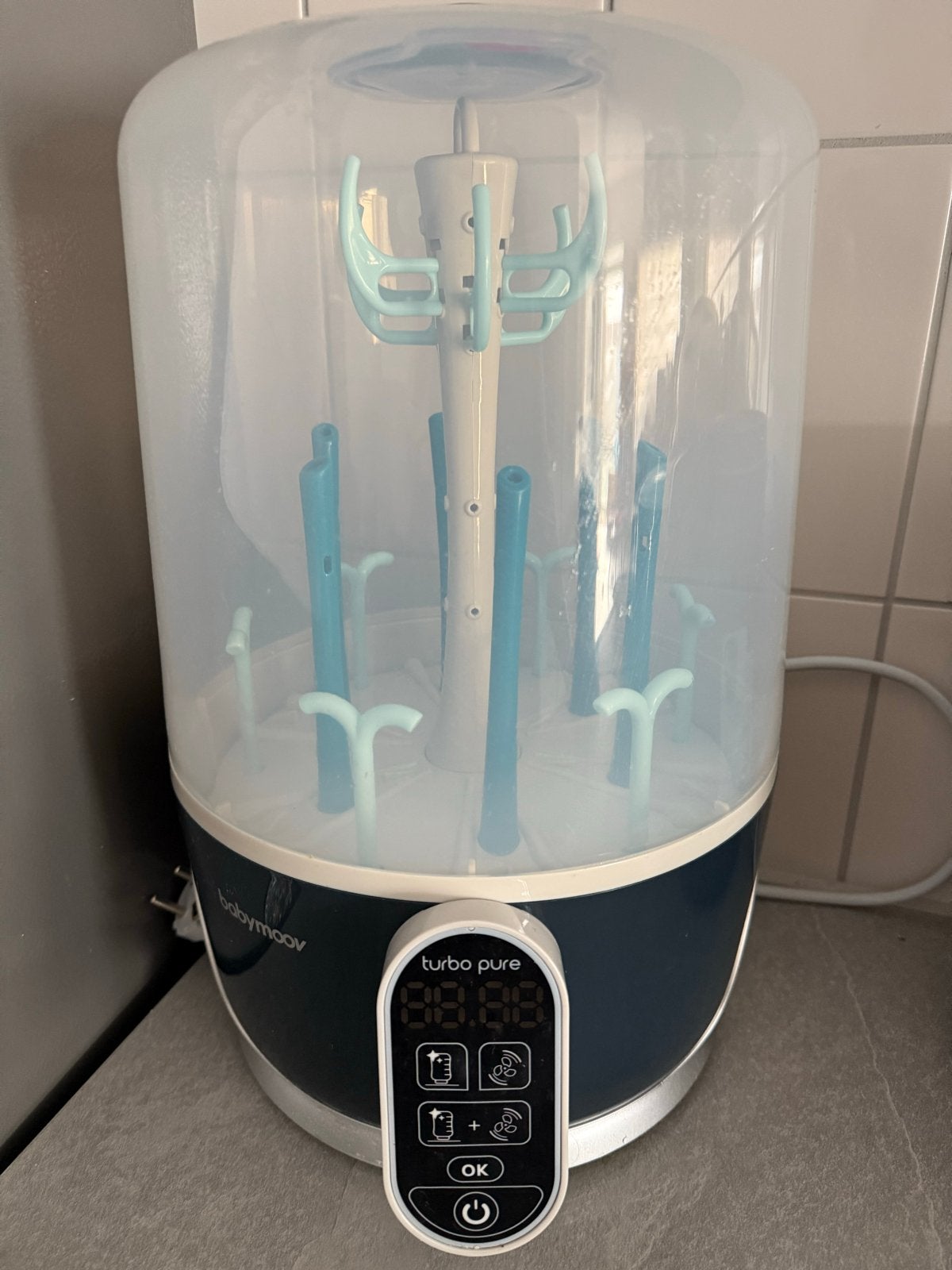 Babymoov Turbo Pure Sterilisator en Flessendroger, Sterilisator, Zo goed als nieuw, Babymoov, Ophalen
