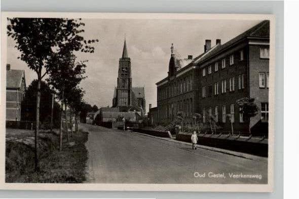 Oud Gastel Veerkensweg, Ophalen of Verzenden, 1940 tot 1960, Ongelopen, Noord-Brabant